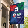 Custom Warriors-Roosters Garden Flag Together Sporty Style