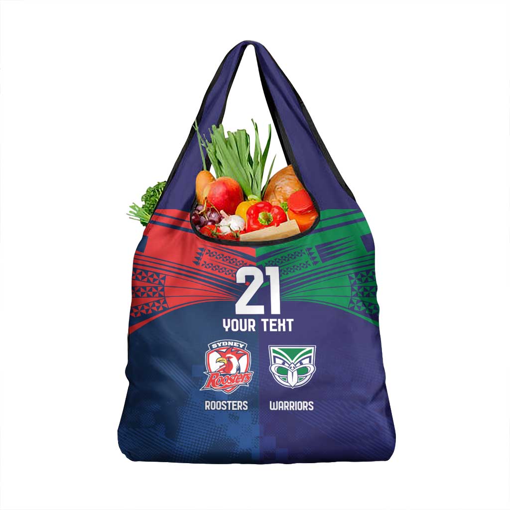 Custom Warriors-Roosters Grocery Bag Together Sporty Style