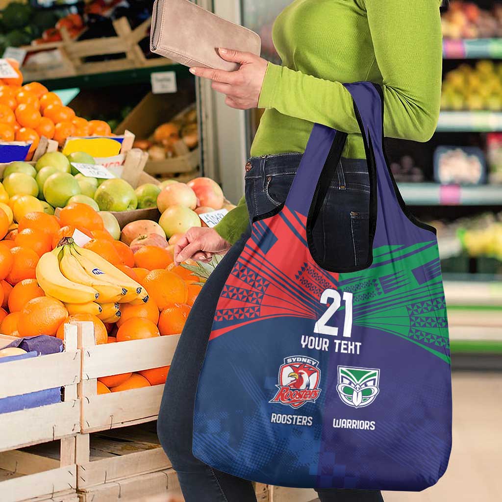 Custom Warriors-Roosters Grocery Bag Together Sporty Style