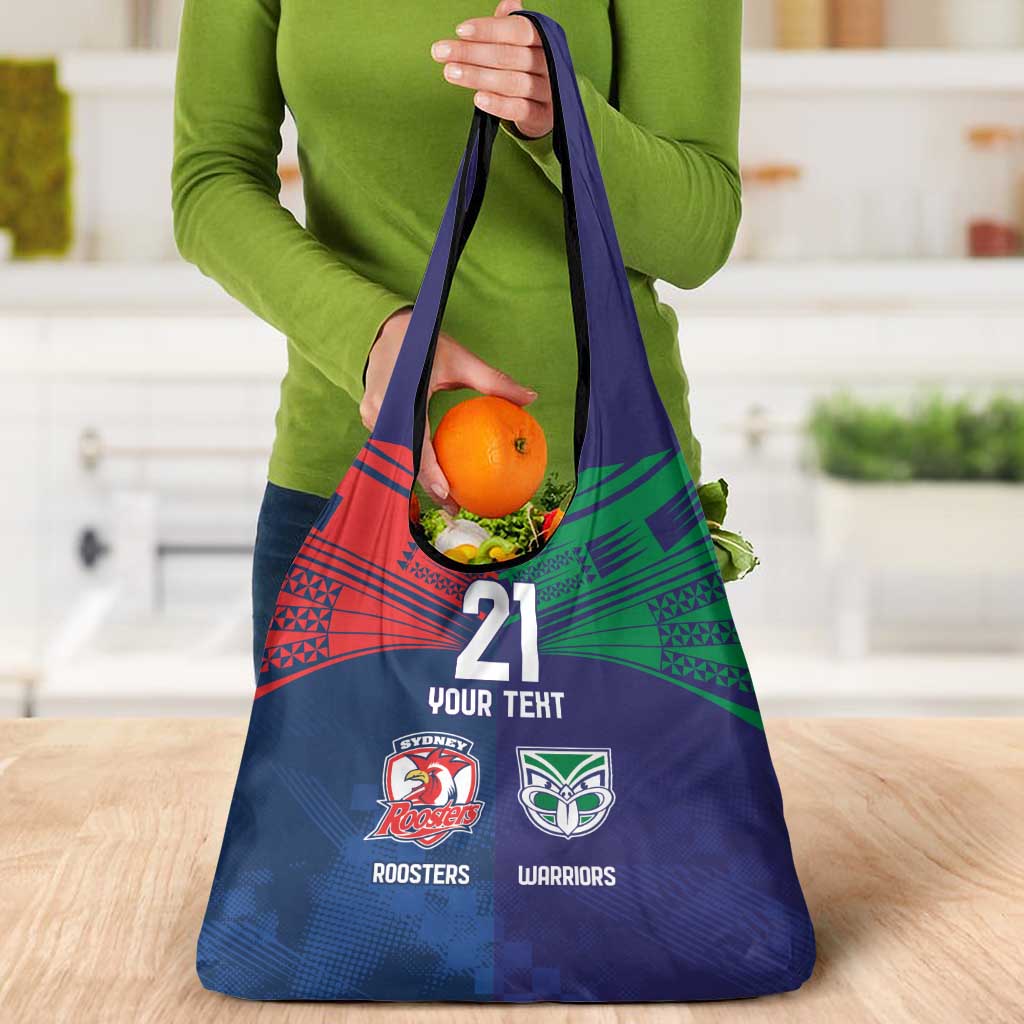 Custom Warriors-Roosters Grocery Bag Together Sporty Style