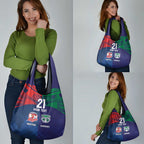 Custom Warriors-Roosters Grocery Bag Together Sporty Style