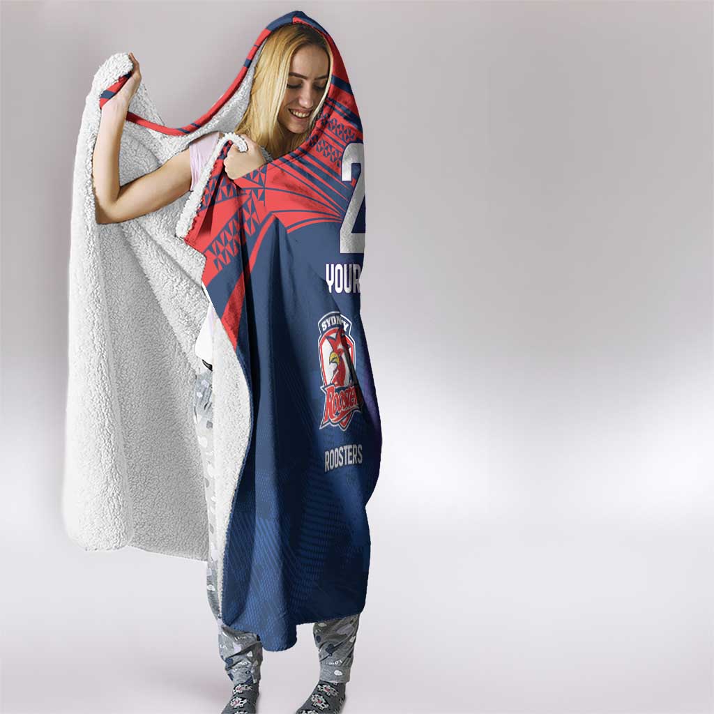 Custom Warriors-Roosters Hooded Blanket Together Sporty Style