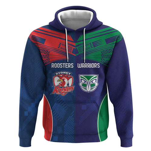 Custom Warriors-Roosters Hoodie Together Sporty Style