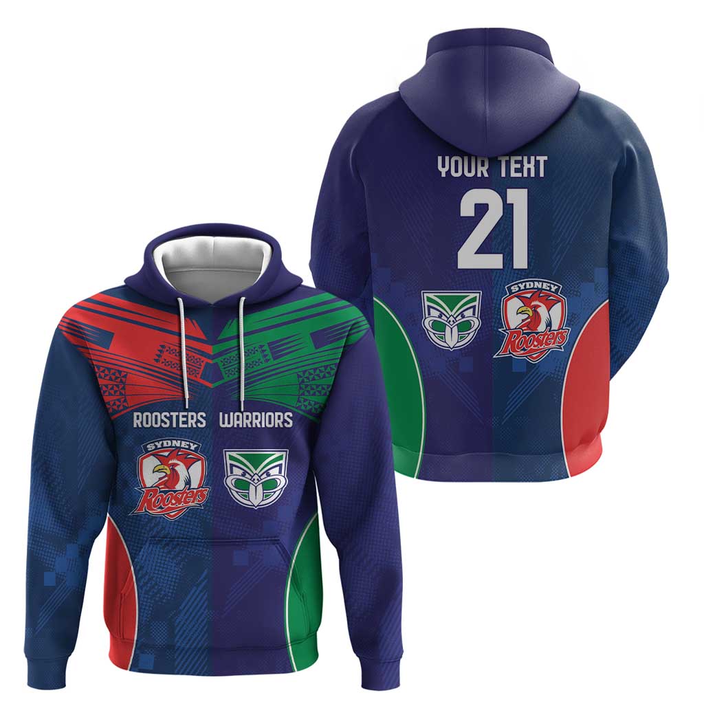 Custom Warriors-Roosters Hoodie Together Sporty Style