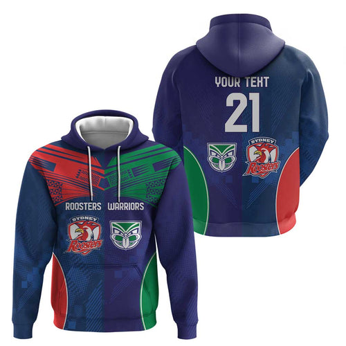 Custom Warriors-Roosters Hoodie Together Sporty Style