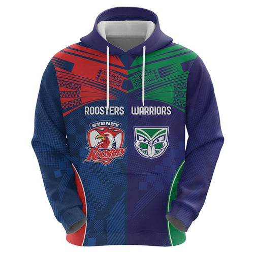 Custom Warriors-Roosters Hoodie Together Sporty Style