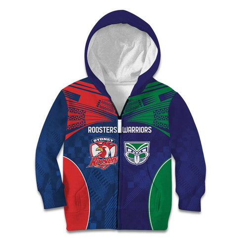 Custom Warriors-Roosters Kid Hoodie Together Sporty Style
