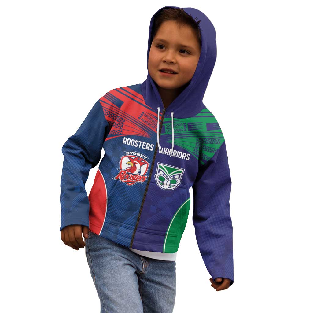 Custom Warriors-Roosters Kid Hoodie Together Sporty Style