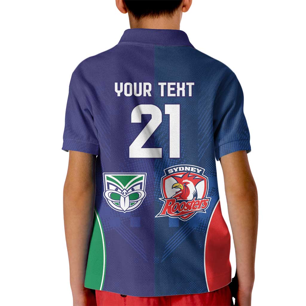 Custom Warriors-Roosters Kid Polo Shirt Together Sporty Style