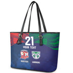 Custom Warriors-Roosters Leather Tote Bag Together Sporty Style