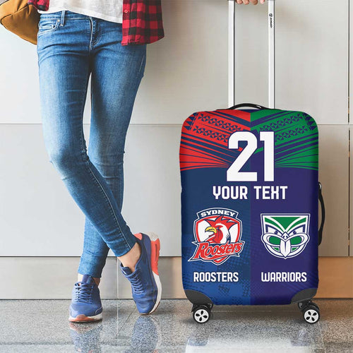 Custom Warriors-Roosters Luggage Cover Together Sporty Style