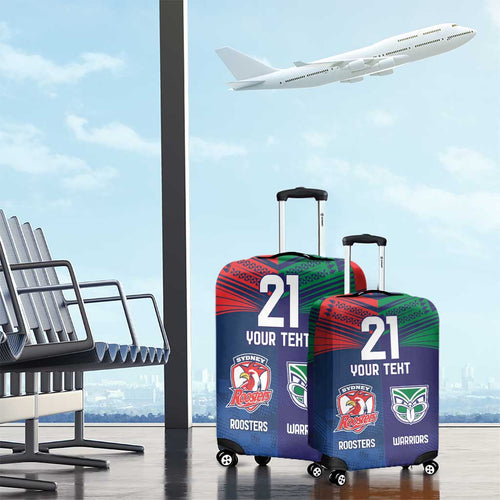 Custom Warriors-Roosters Luggage Cover Together Sporty Style