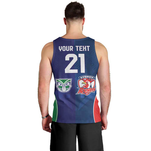 Custom Warriors-Roosters Men Tank Top Together Sporty Style