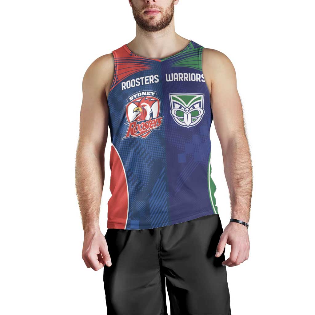 Custom Warriors-Roosters Men Tank Top Together Sporty Style