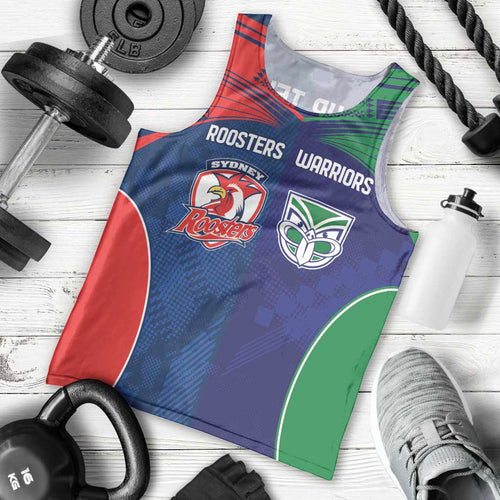 Custom Warriors-Roosters Men Tank Top Together Sporty Style