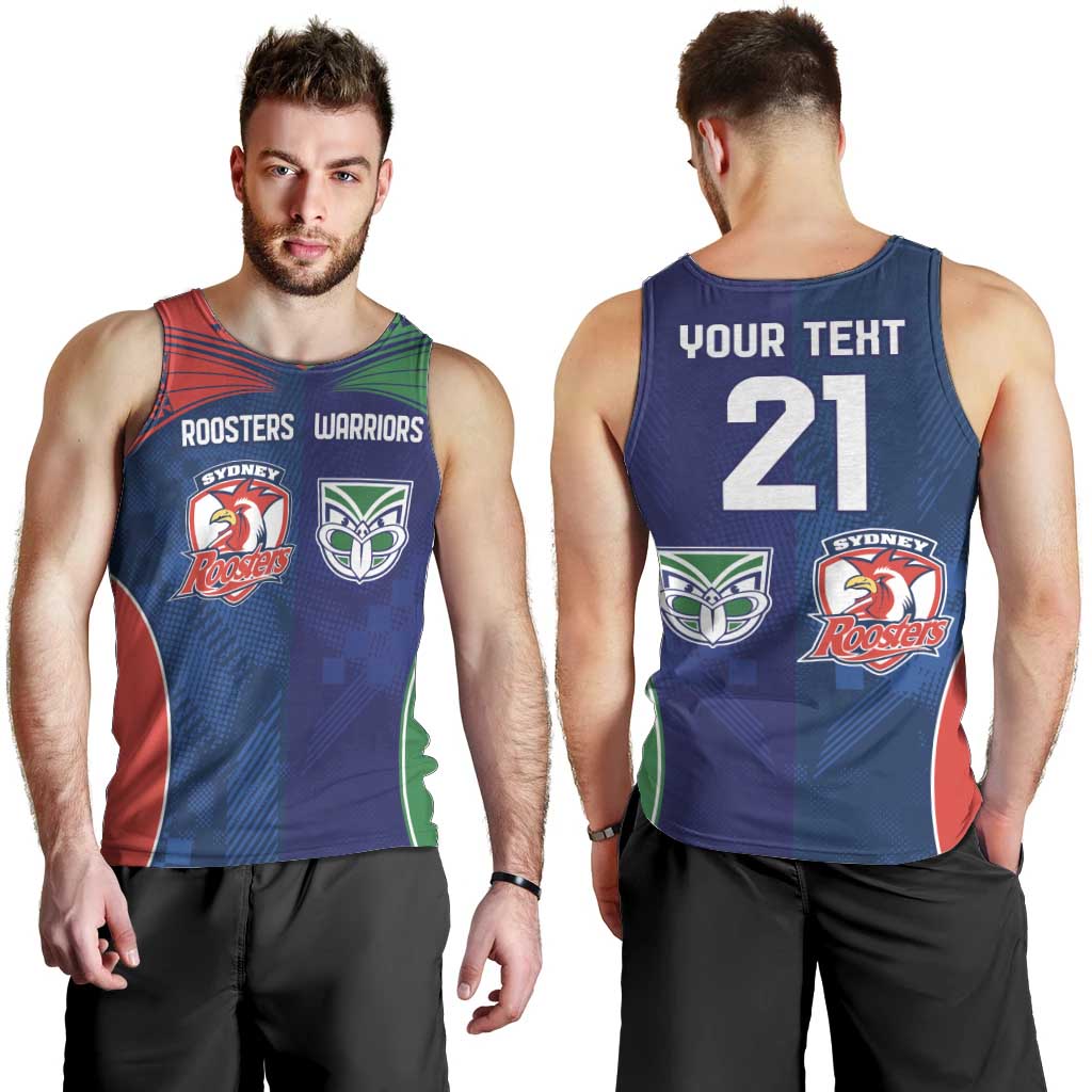 Custom Warriors-Roosters Men Tank Top Together Sporty Style