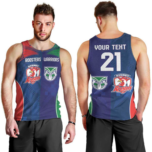 Custom Warriors-Roosters Men Tank Top Together Sporty Style