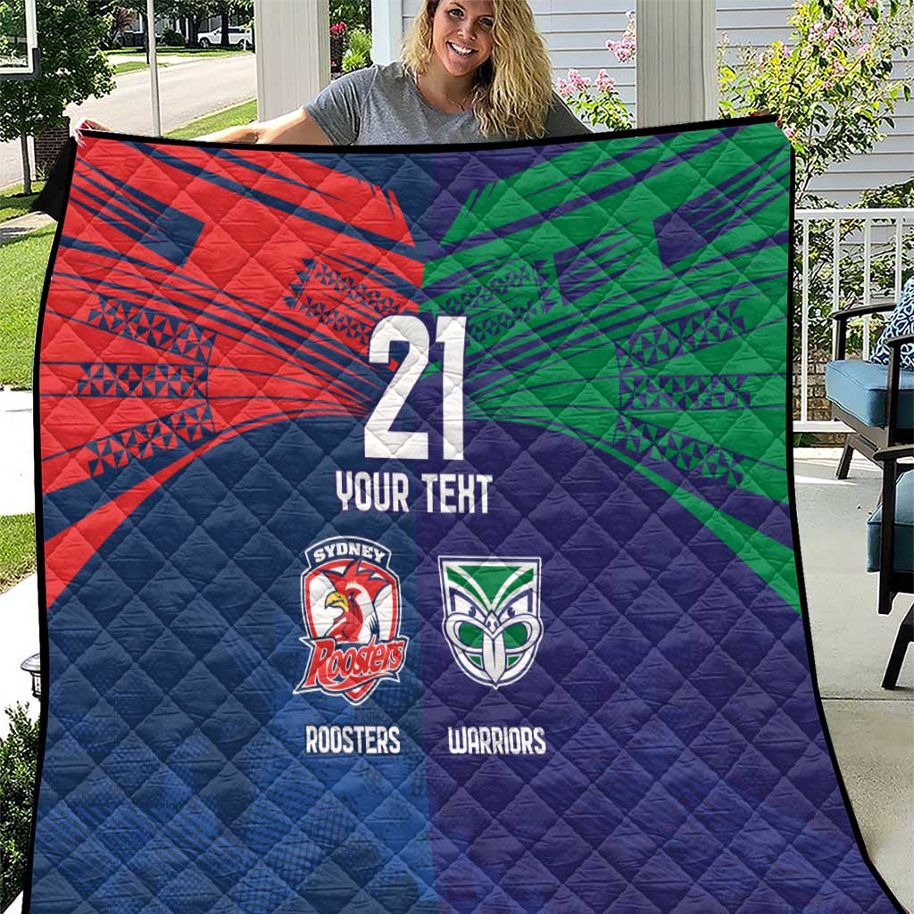 Custom Warriors-Roosters Quilt Together Sporty Style