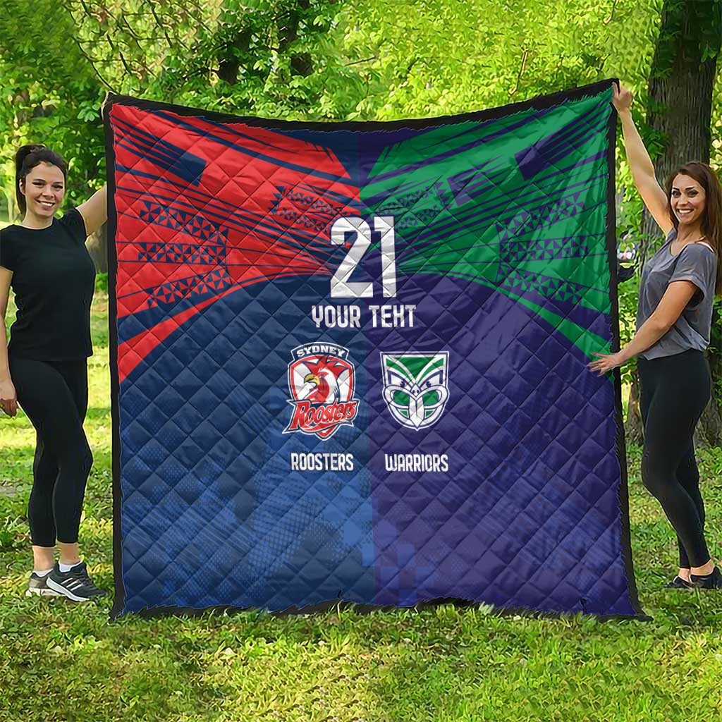 Custom Warriors-Roosters Quilt Together Sporty Style