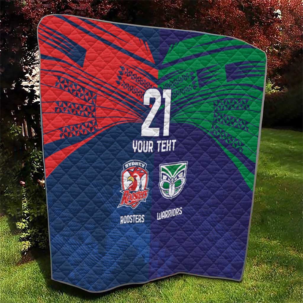 Custom Warriors-Roosters Quilt Together Sporty Style
