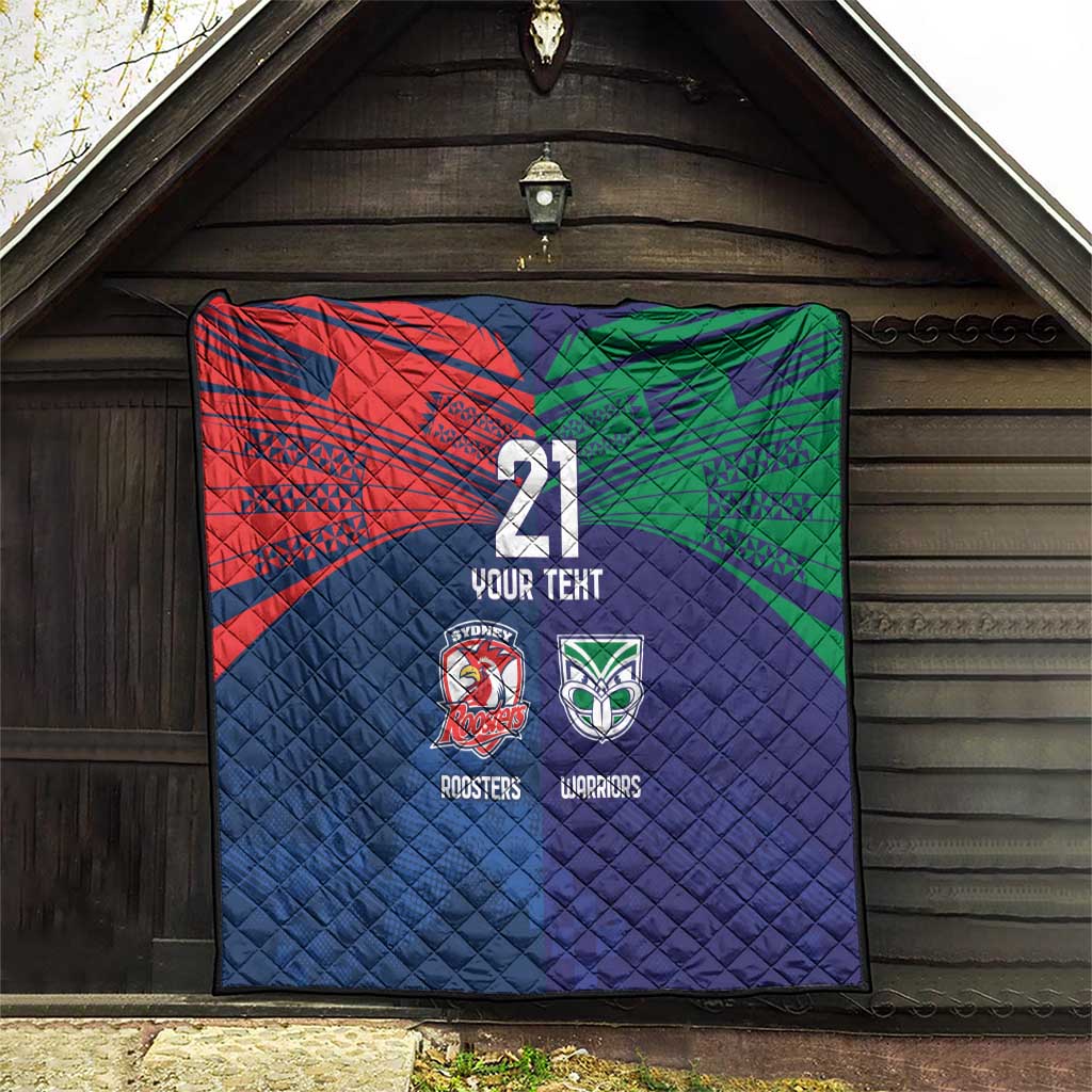 Custom Warriors-Roosters Quilt Together Sporty Style