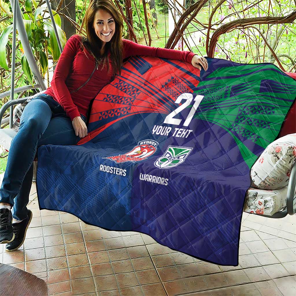 Custom Warriors-Roosters Quilt Together Sporty Style