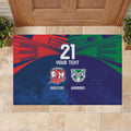 Custom Warriors-Roosters Rubber Doormat Together Sporty Style