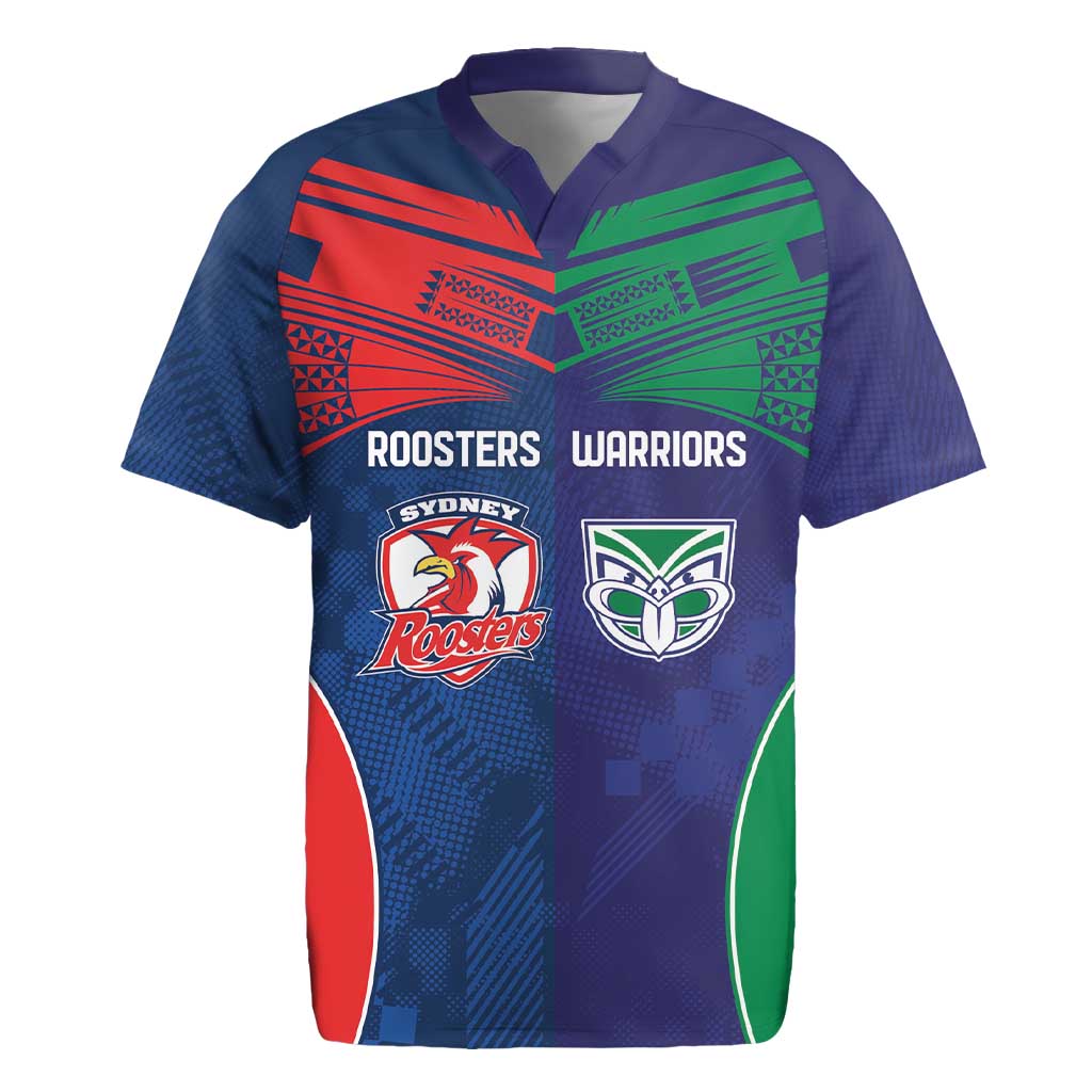 Custom Warriors-Roosters Rugby Jersey Together Sporty Style