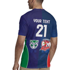 Custom Warriors-Roosters Rugby Jersey Together Sporty Style