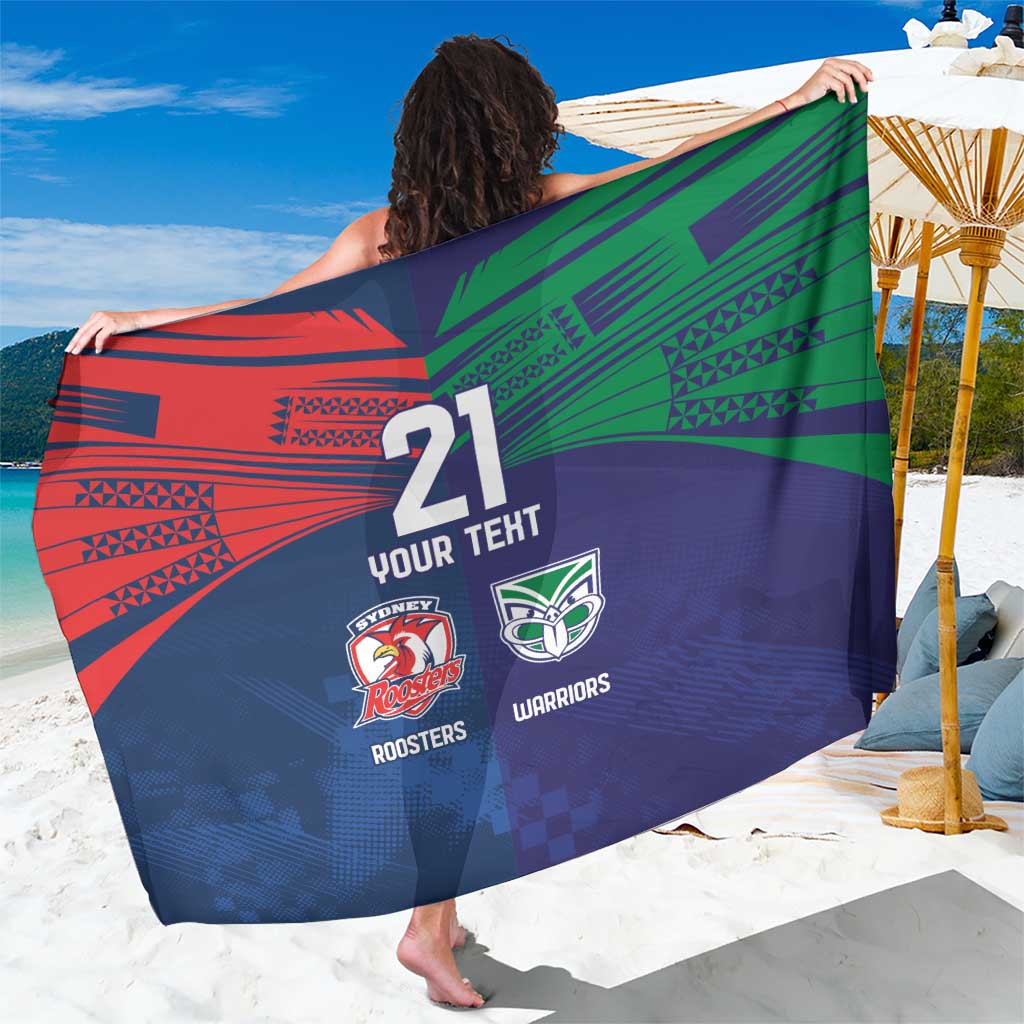 Custom Warriors-Roosters Sarong Together Sporty Style