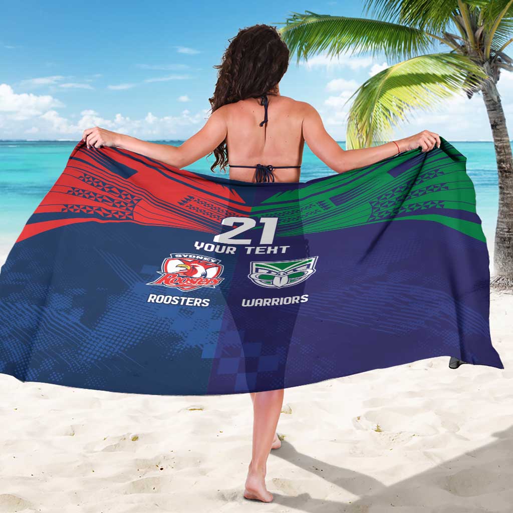 Custom Warriors-Roosters Sarong Together Sporty Style