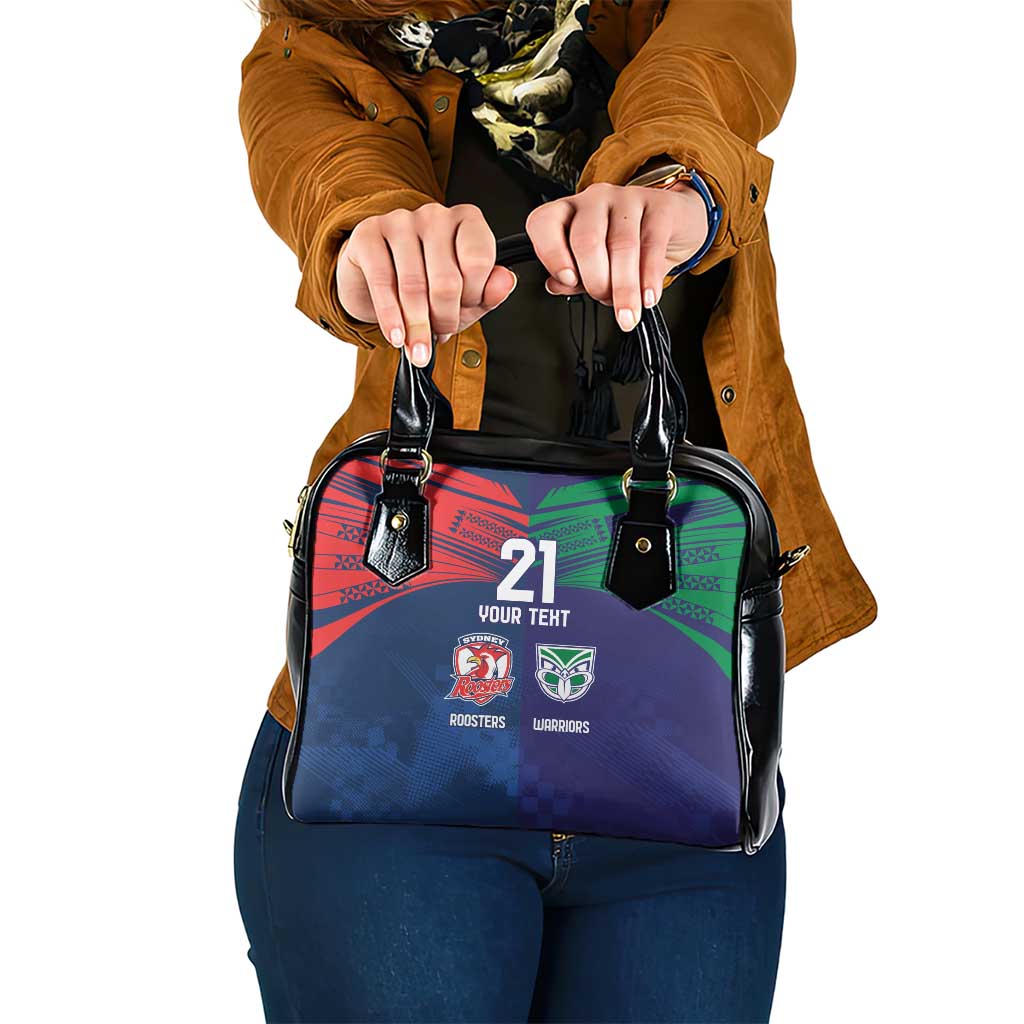 Custom Warriors-Roosters Shoulder Handbag Together Sporty Style