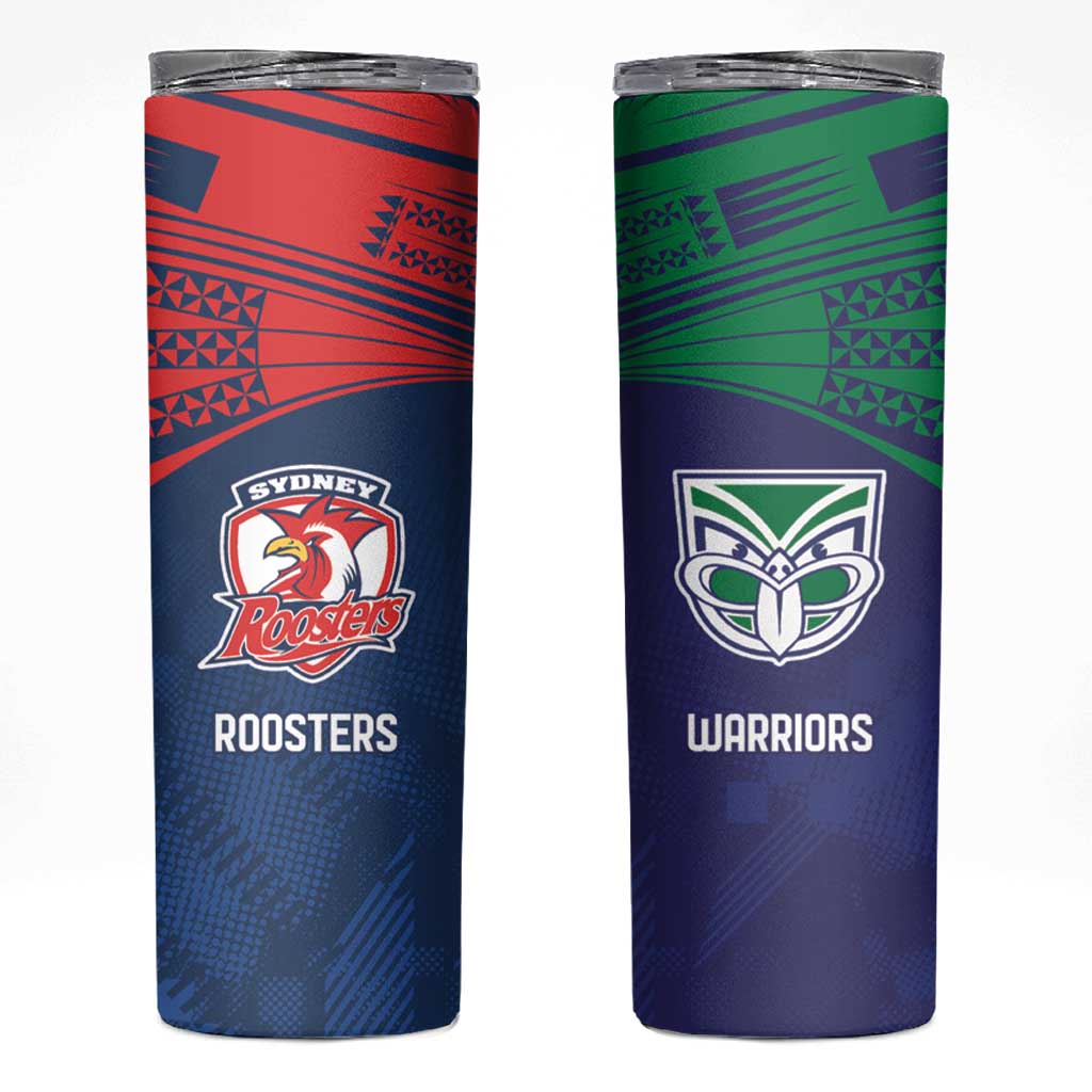 Custom Warriors-Roosters Skinny Tumbler Together Sporty Style