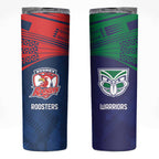 Custom Warriors-Roosters Skinny Tumbler Together Sporty Style