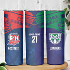 Custom Warriors-Roosters Skinny Tumbler Together Sporty Style
