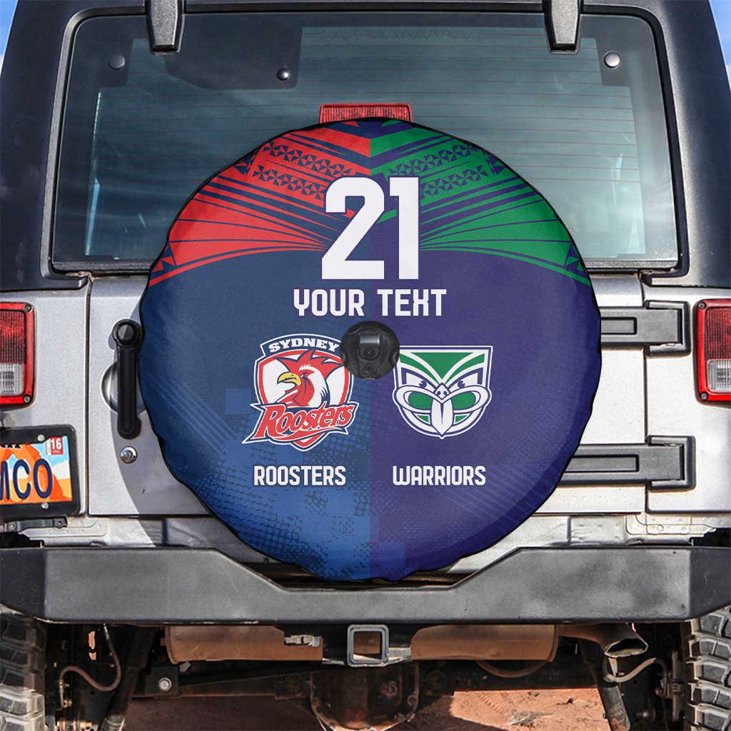 Custom Warriors-Roosters Spare Tire Cover Together Sporty Style