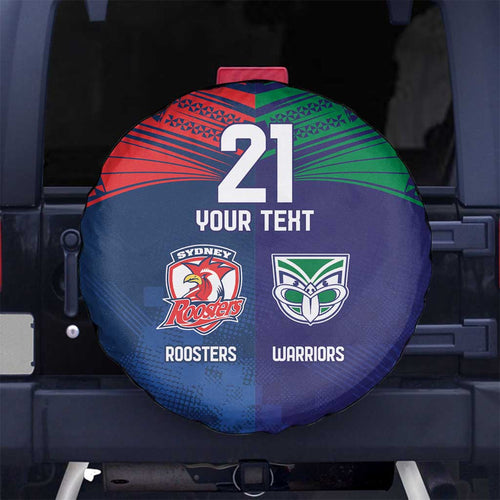 Custom Warriors-Roosters Spare Tire Cover Together Sporty Style