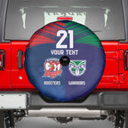 Custom Warriors-Roosters Spare Tire Cover Together Sporty Style