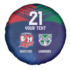 Custom Warriors-Roosters Spare Tire Cover Together Sporty Style