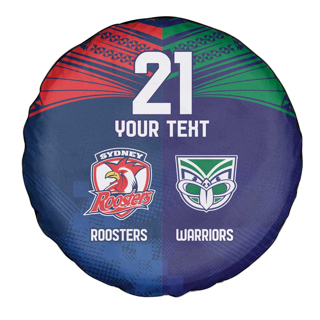 Custom Warriors-Roosters Spare Tire Cover Together Sporty Style
