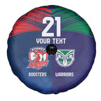 Custom Warriors-Roosters Spare Tire Cover Together Sporty Style