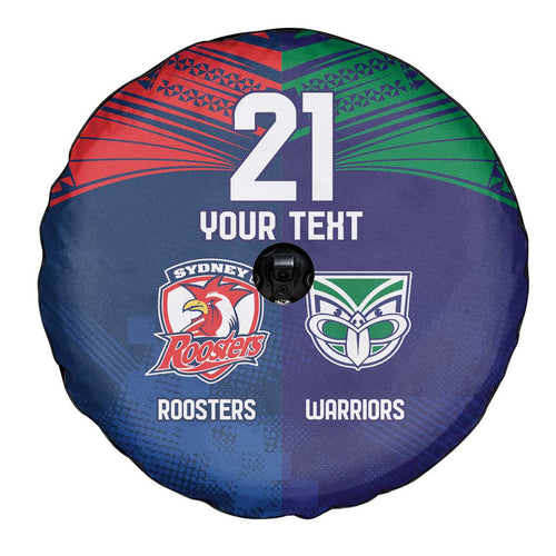 Custom Warriors-Roosters Spare Tire Cover Together Sporty Style