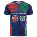 Custom Warriors-Roosters T Shirt Together Sporty Style