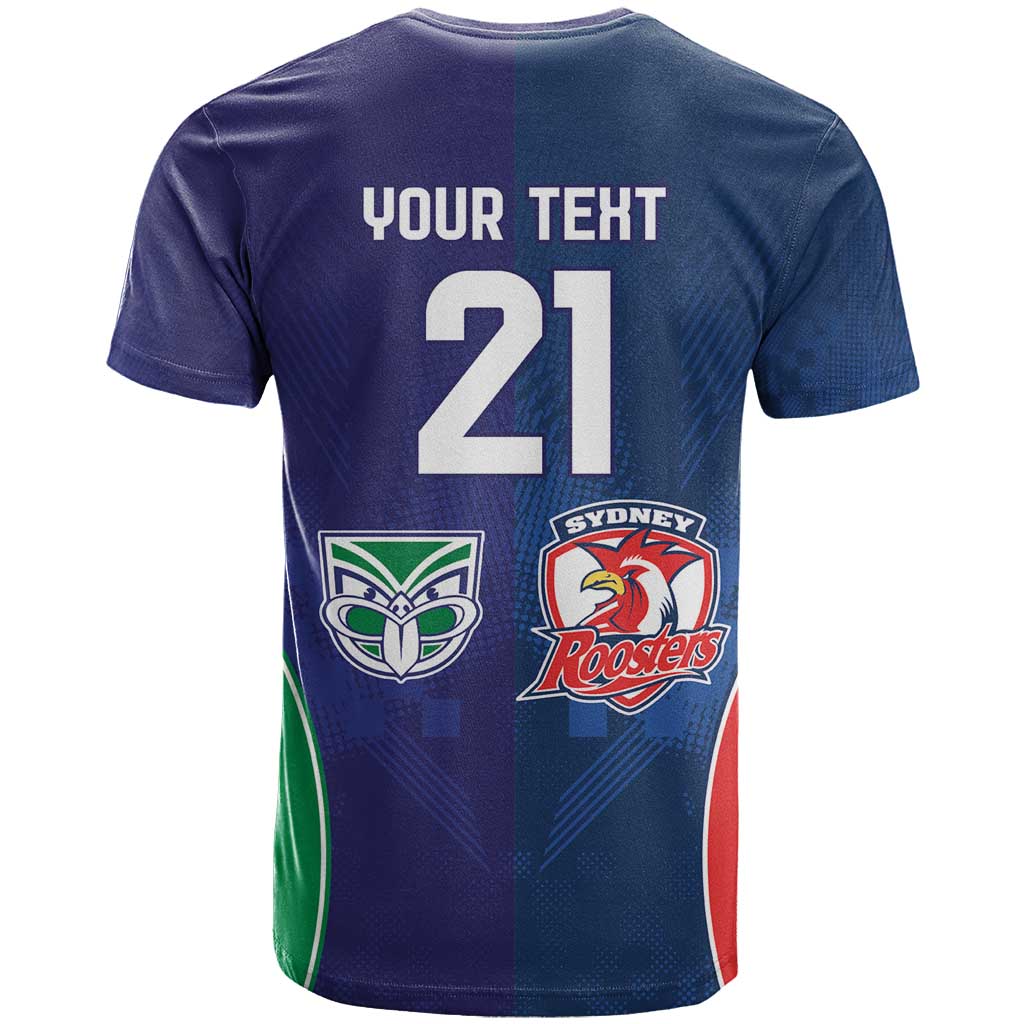 Custom Warriors-Roosters T Shirt Together Sporty Style