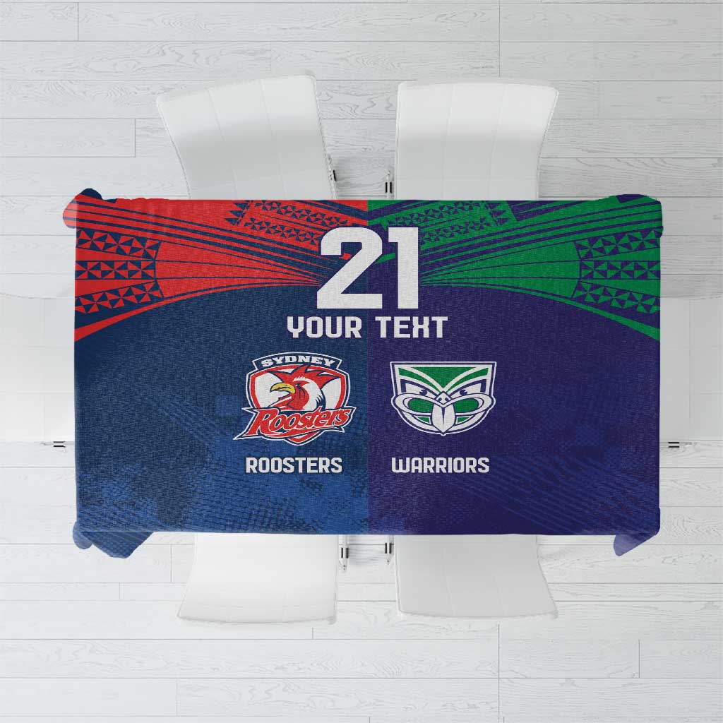 Custom Warriors-Roosters Tablecloth Together Sporty Style
