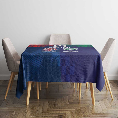 Custom Warriors-Roosters Tablecloth Together Sporty Style
