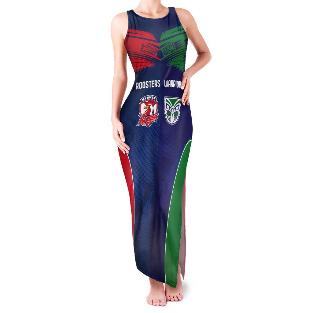 Custom Warriors-Roosters Tank Maxi Dress Together Sporty Style