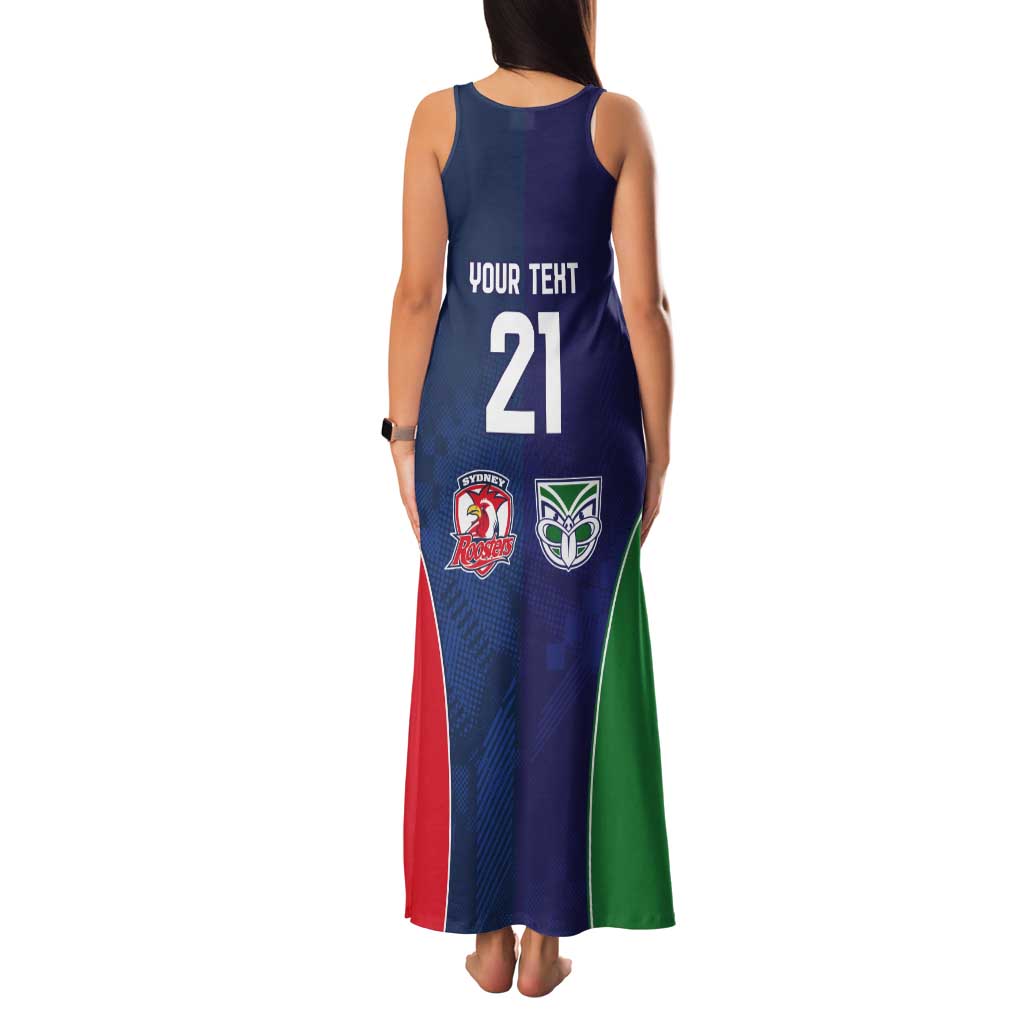 Custom Warriors-Roosters Tank Maxi Dress Together Sporty Style
