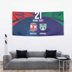 Custom Warriors-Roosters Tapestry Together Sporty Style