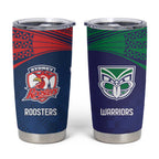 Custom Warriors-Roosters Tumbler Cup Together Sporty Style